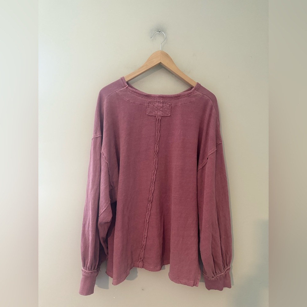 Free People We The Free Ready‎ For This Recycled Cotton Tee in Mauve - Picture 4 of 4
